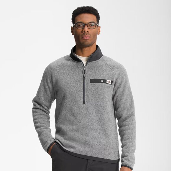 The North Face Men's Gordon Lyons ½-zip Grey Men's Medium - Picture 1 of 5
